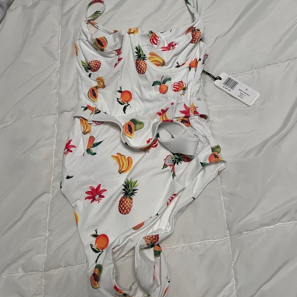 WeWoreWhat Danielle Fruit OnePiece Small NWT - Picture 5 of 5